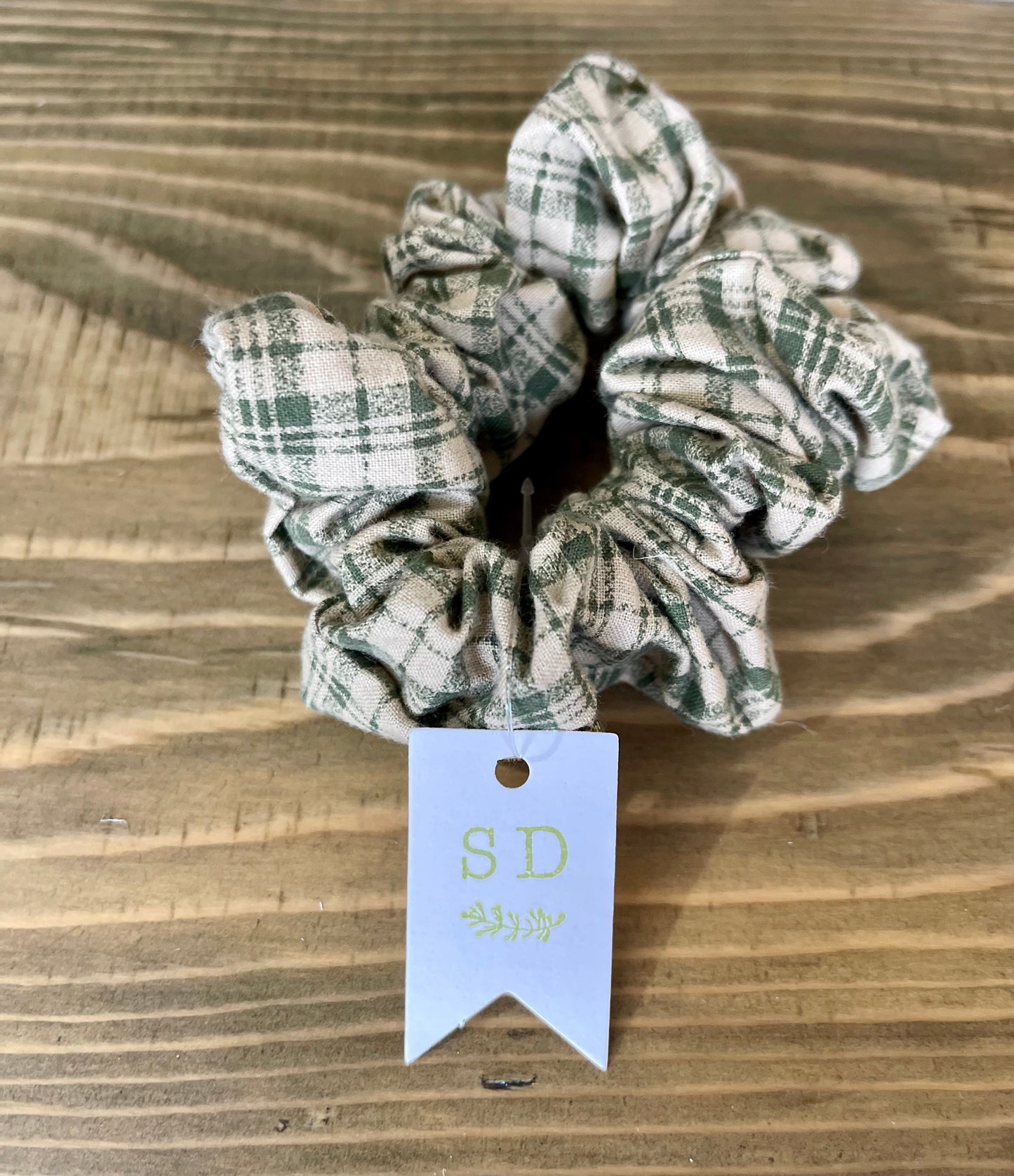 “Green Envy” Hair Scrunchies