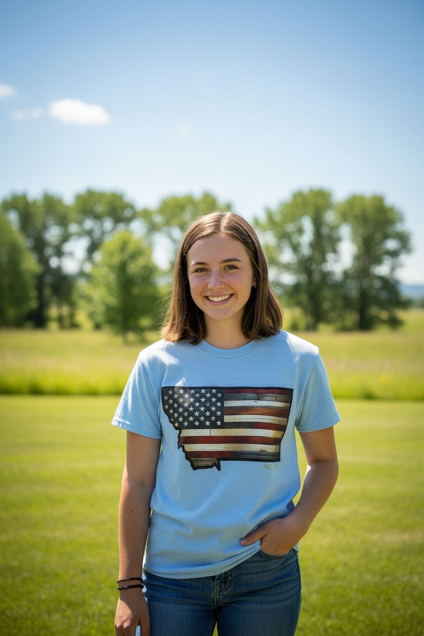 “Rustic MT 1889 USA” Tees—Youth