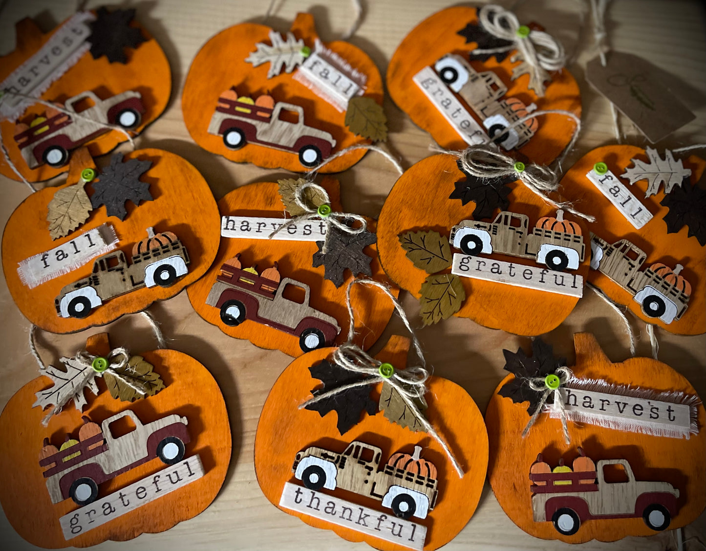 Harvest Handcrafted Pumpkin Ornaments