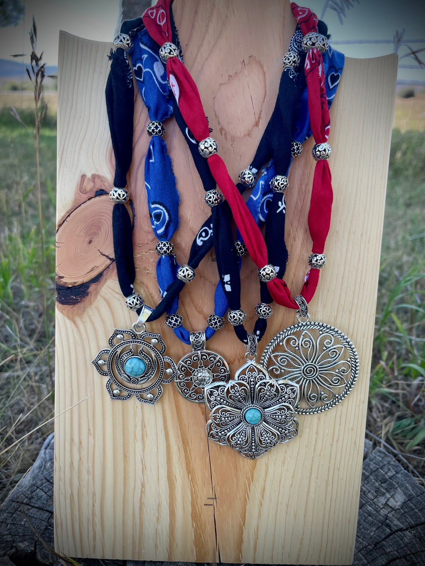 Sagebrush Exclusive x Crazy Kate Designs Western Bandana Necklace