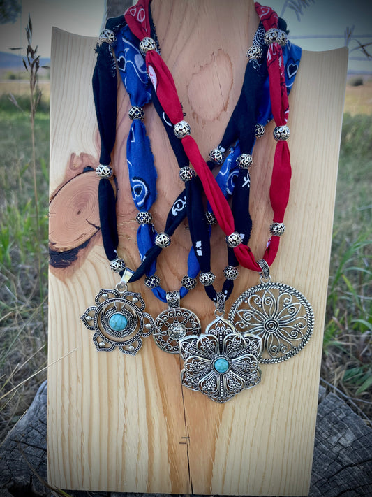 Sagebrush Exclusive x Crazy Kate Designs Western Bandana Necklace