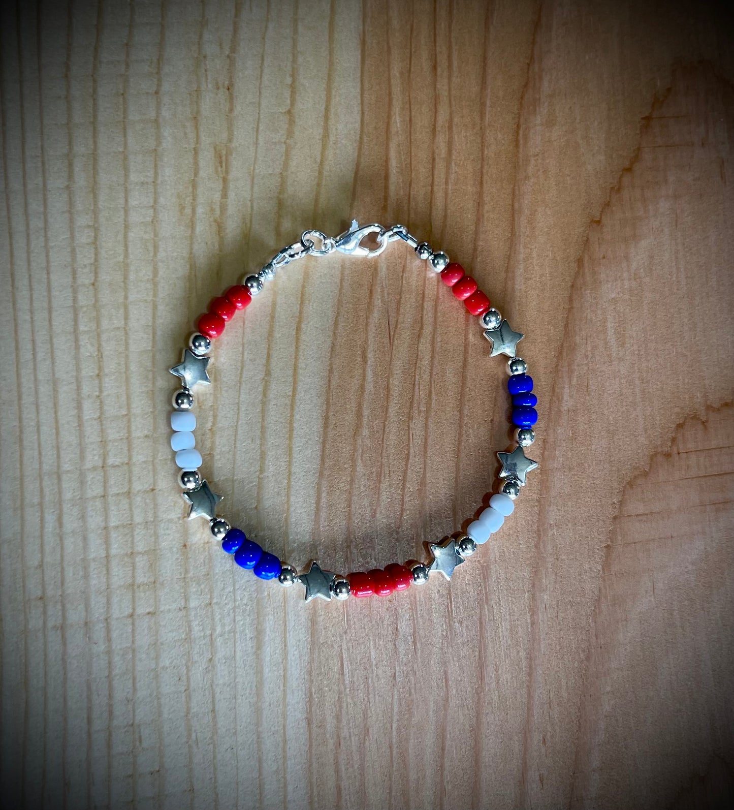 Americana Hand-Beaded Bracelets