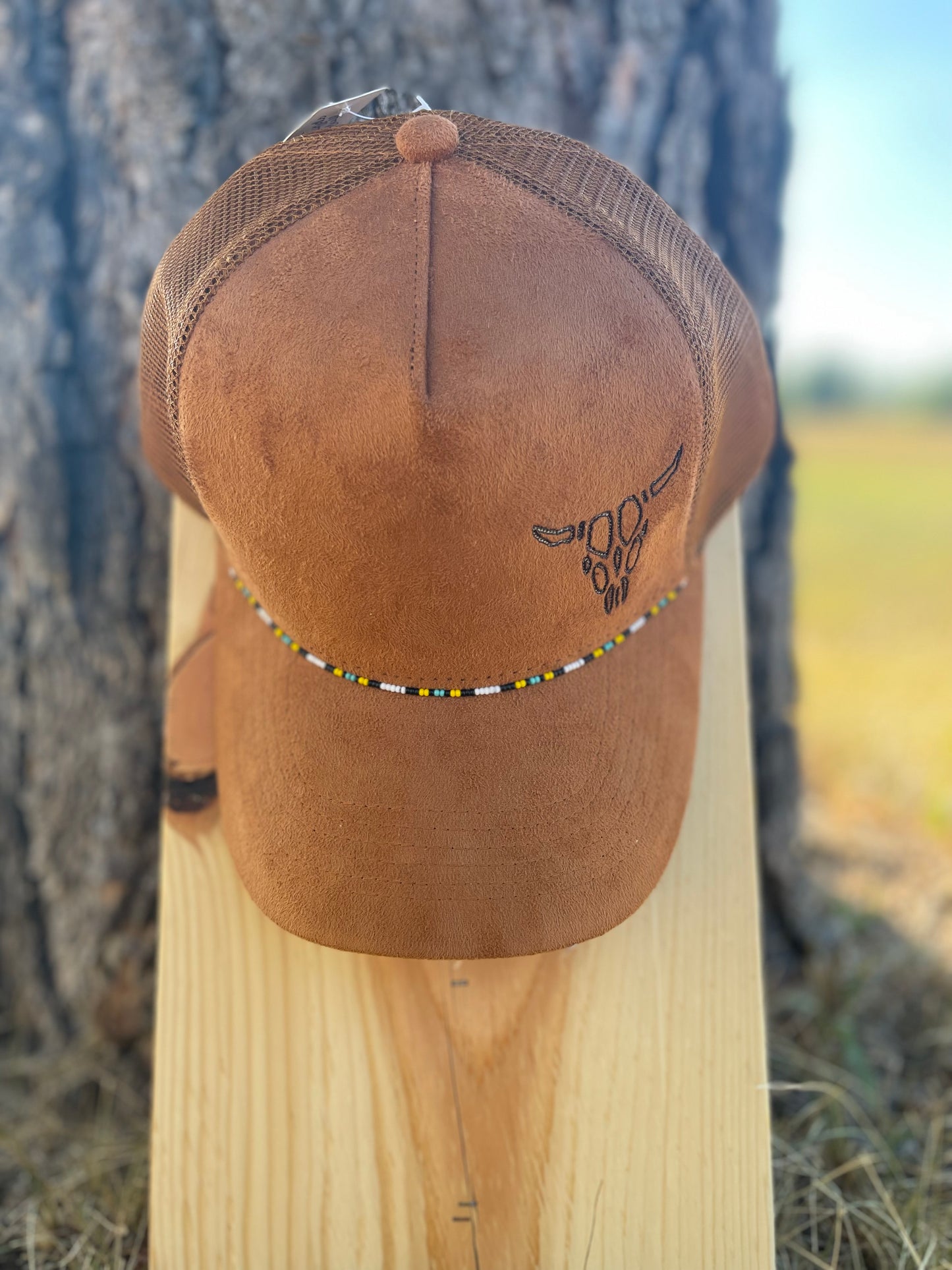 Sagebrush Exclusive x Crazy Kate Designs Hand-Beaded/Hand-Burned Baseball Caps