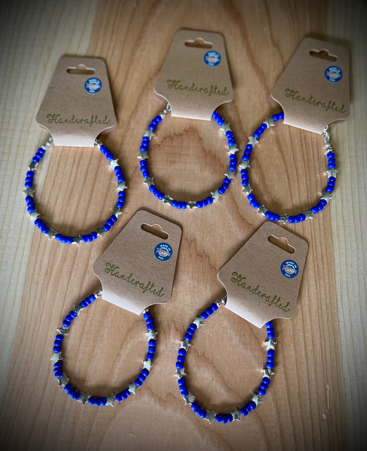 Americana Hand-Beaded Bracelets