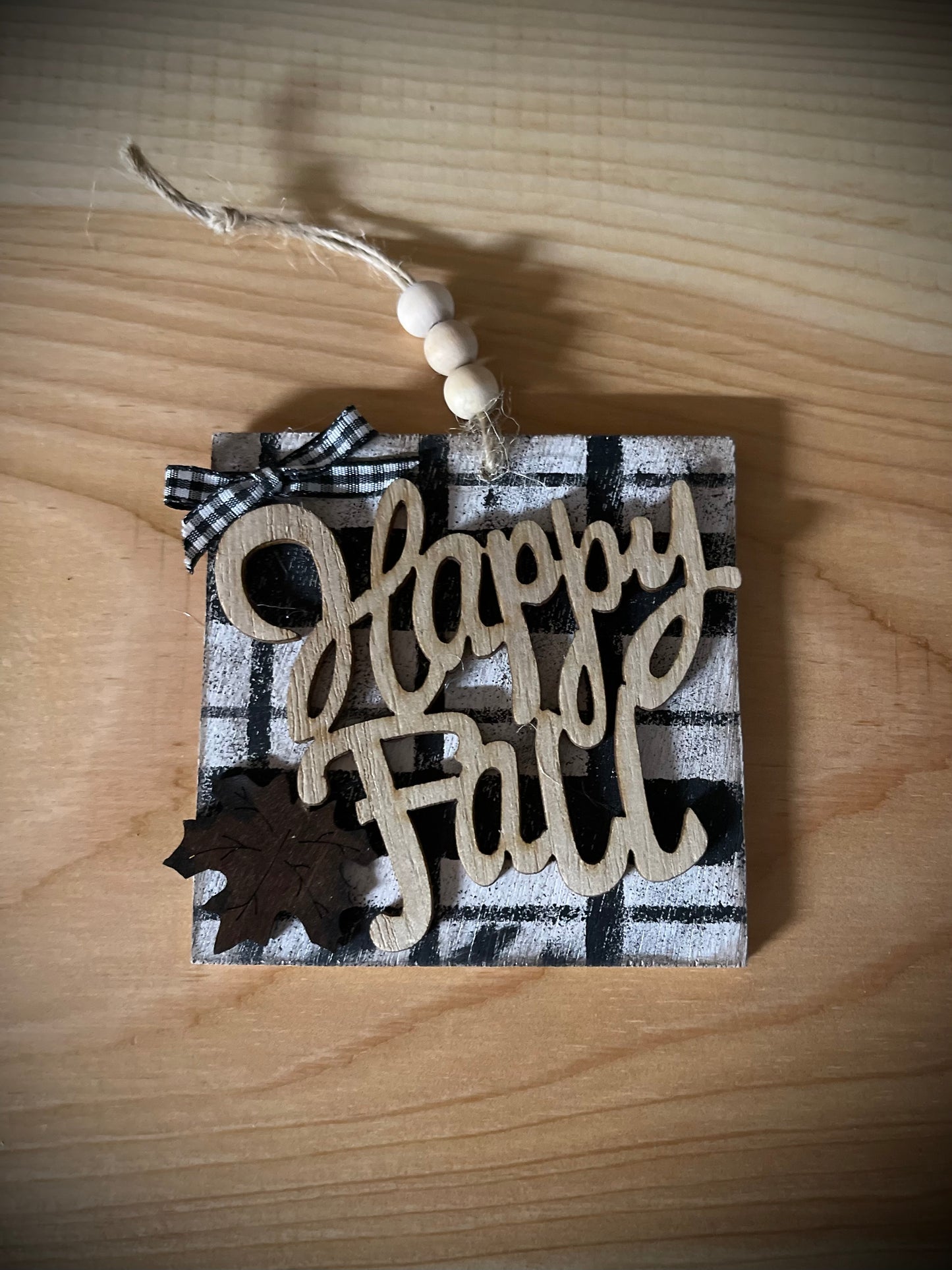 “Happy Fall” Handcrafted Harvest Ornaments