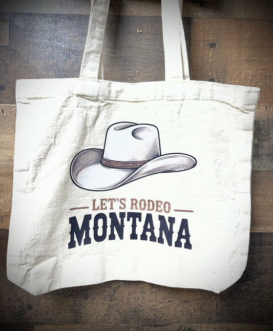 Sagebrush Designs “Let’s Rodeo Montana” Canvas Totes