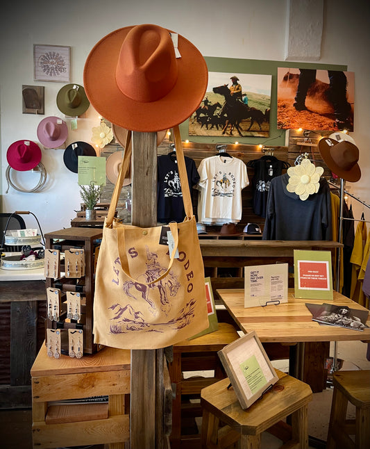 Let's Rodeo Canvas Tote Bag