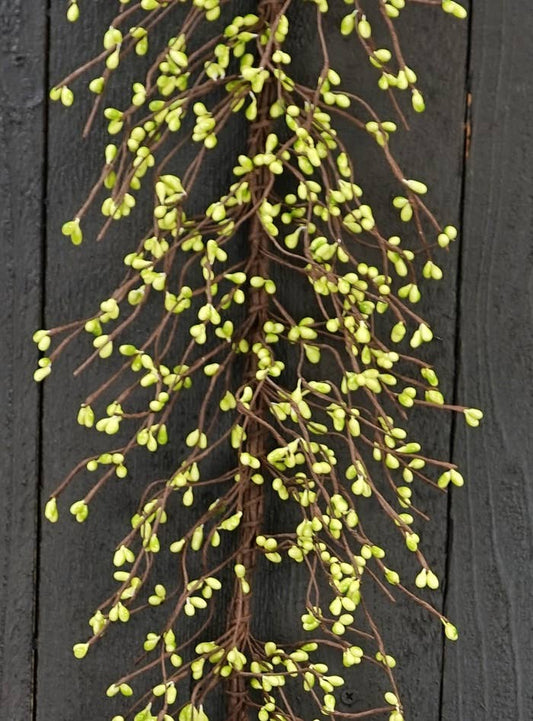 Floral “Pips” Garland-Spring Green (4 1/2’)