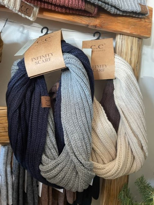 Bufanda CC de dos tonos