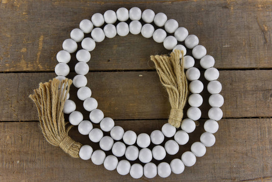 Guirnalda de cuentas blancas